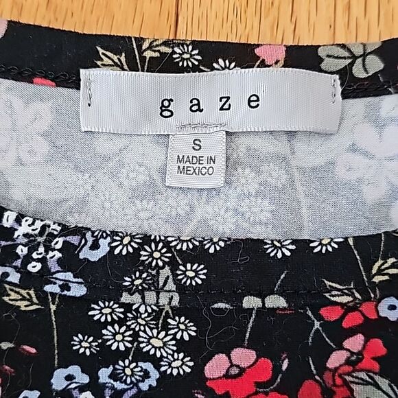 Gaze Floral Crop Top, Size Small - Picture 2 of 3